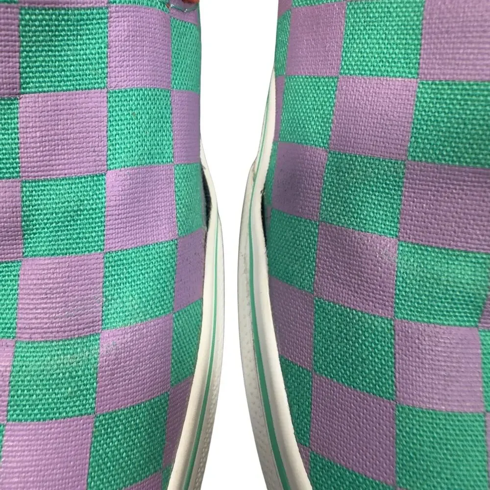 Vans Slip On Checkerboard Skate Shoe - Tomato / Orchid MEN 7/ WMN 8.5. EXCLUSIVE - Picture 6 of 16